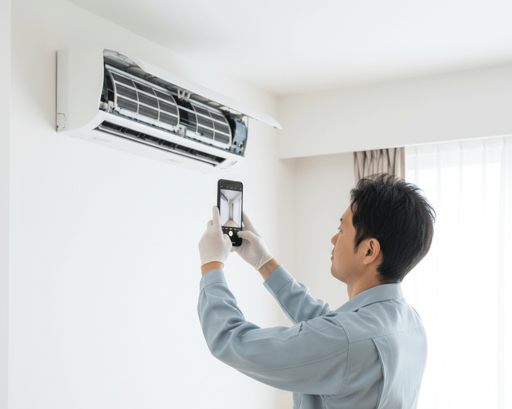 プロによる徹底分解洗浄のエアコンクリーニング