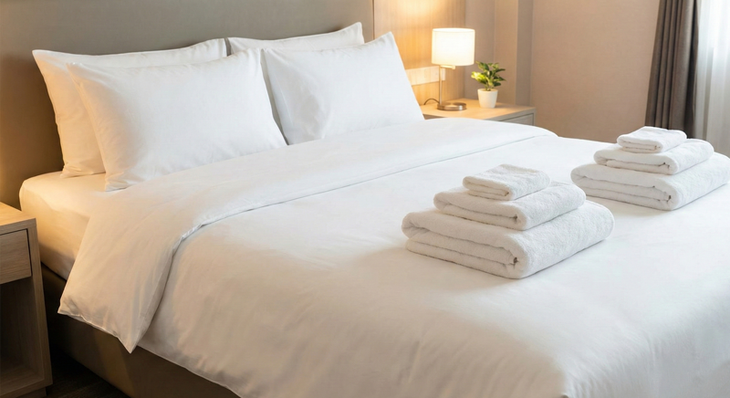 民泊向けリネンレンタル - シーツ・タオル類の定期配送